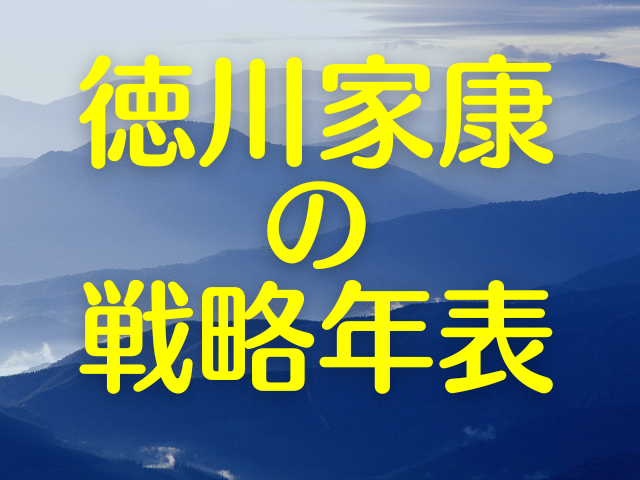 徳川家康の戦略年表～織田家臣従時代～天下統一まで