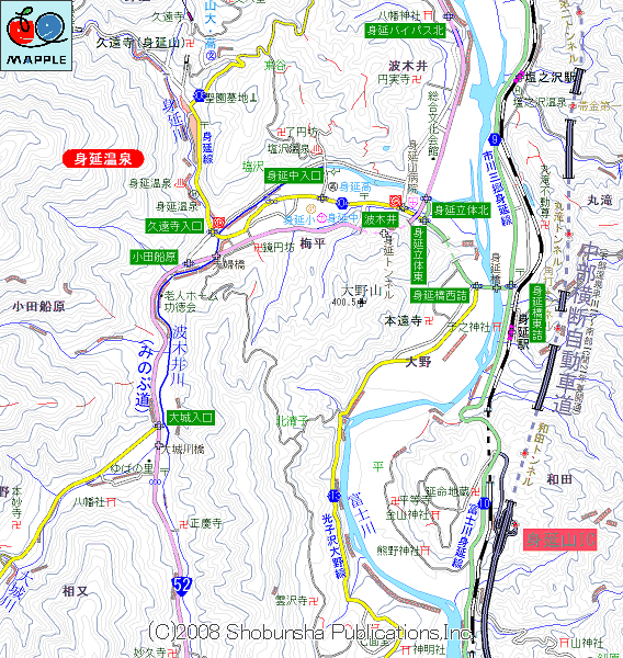 21年夏 中部横断自動車道開通 南部ic 下部温泉早川ic間 まっぷるトラベルガイド