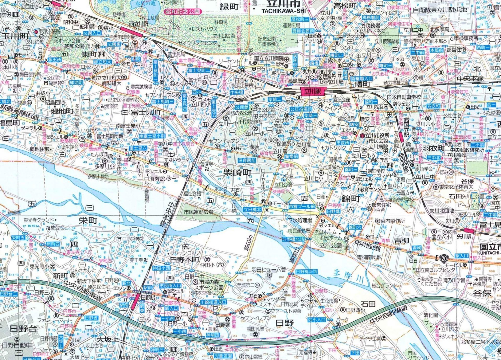 高級な 昭和の日本地図 エアリアマップ1 10万首都圏道路 1989年1月発行