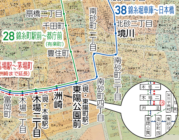 都電のルートがそのままバスに！？ 江東区の地図から見る街の移り変わり - まっぷるウェブ